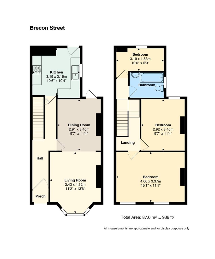 Floorplan for Brecon Street, Canton, Cardiff